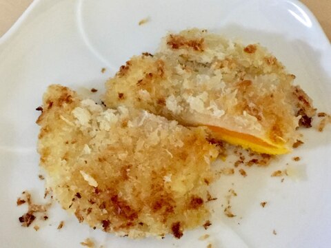 目玉焼きのパン粉焼き~やみつきの味❗️